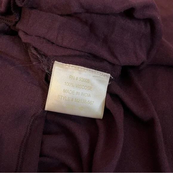 MATTY M. Royal Purple Beaded V-Neck Tank (XS) - Picture 7 of 7